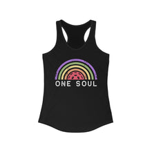 Load image into Gallery viewer, One Soul Rainbow - Women&#39;s Ideal Racerback Tank
