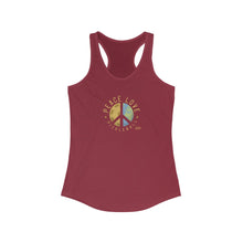 Load image into Gallery viewer, Peace, Love, Pickleball - Women&#39;s Ideal Racerback Tank - One Soul
