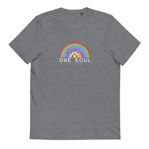 Rainbow, One Soul - Unisex Organic Cotton T-Shirt