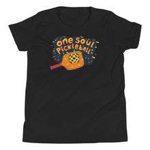 Load image into Gallery viewer, Love Orange Paddle - One Soul Pickle Ball - Youth Short Sleeve T-Shirt

