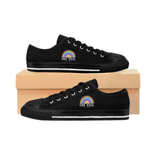 Load image into Gallery viewer, Rainbow, One Soul Black/Black Pickleball Women&#39;s Sneakers
