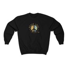 Load image into Gallery viewer, Peace, Love, Pickleball - Unisex Heavy Blend™ Crewneck Sweatshirt - One Soul Pickle Ball
