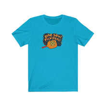 Load image into Gallery viewer, One Soul Pickleball Love Orange Paddle - Unisex Jersey Short Sleeve Tee
