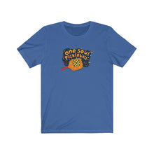 Load image into Gallery viewer, One Soul Pickleball Love Orange Paddle - Unisex Jersey Short Sleeve Tee

