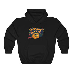 One Soul Pickleball Orange Paddle - Unisex Heavy Blend™ Hooded Sweatshirt