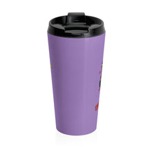 Load image into Gallery viewer, Stainless Steel Travel Mug - One Soul Orange Paddle on Purple
