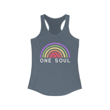 Load image into Gallery viewer, One Soul Rainbow - Women&#39;s Ideal Racerback Tank
