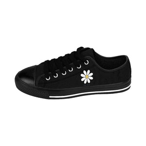 Daisy Flower Black/Black Pickleball Women's Sneakers
