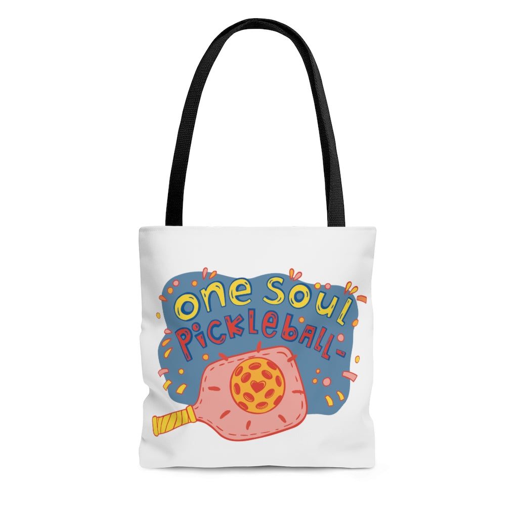 One Soul Pickleball Pink Love Paddle - AOP Tote Bag