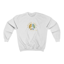 Load image into Gallery viewer, Peace, Love, Pickleball - Unisex Heavy Blend™ Crewneck Sweatshirt - One Soul Pickle Ball
