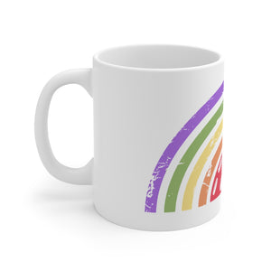 Rainbow - White Mug 11oz - One Soul Pickleball