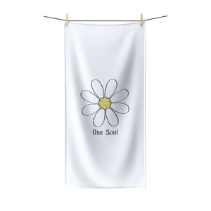 One Soul Daisy, Polycotton Towel, 30" x 60"