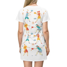 Load image into Gallery viewer, Play Pickleball - All Over Print T-Shirt Dress
