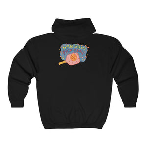 One Soul Pickle Ball Pink Paddle - Unisex Heavy Blend™ Full Zip Hooded Sweatshirt