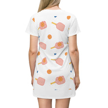 Load image into Gallery viewer, Pink Paddle - All Over Print T-Shirt Dress
