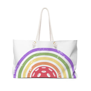 Pickleball Rainbow Weekender Bag