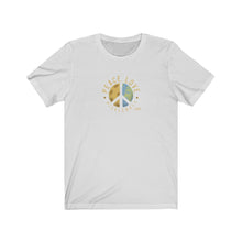 Load image into Gallery viewer, Peace, Love, Pickleball - Unisex Jersey Short Sleeve Tee - One Soul
