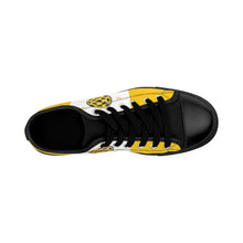 Load image into Gallery viewer, Love Black/Yellow Pickleball Women&#39;s Sneakers
