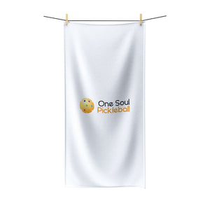 One Soul Pickleball Logo, Polycotton Towel, 30" x 60"