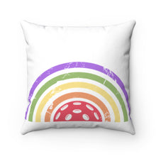 Load image into Gallery viewer, Rainbow - Spun Polyester Square Pillow - One Soul Pickleball
