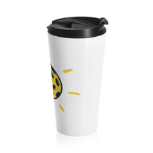 Load image into Gallery viewer, Stainless Steel Travel Mug - Yellow/Black Love Pickleball
