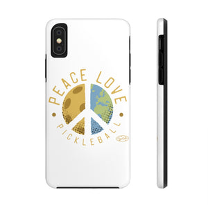 Peace, Love, Pickleball - Case Mate Tough Phone Cases - 13 Phone Models