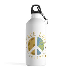 Peace, Love, Pickleball - Stainless Steel Water Bottle