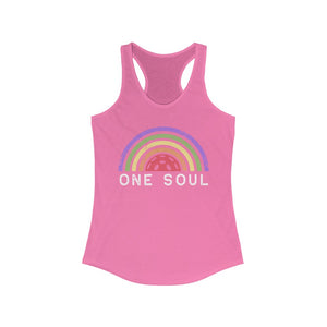 One Soul Rainbow - Women's Ideal Racerback Tank