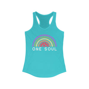 One Soul Rainbow - Women's Ideal Racerback Tank