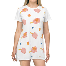 Load image into Gallery viewer, Pink Paddle - All Over Print T-Shirt Dress
