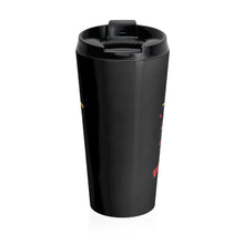 Load image into Gallery viewer, Stainless Steel Travel Mug - One Soul Orange Paddle on Black
