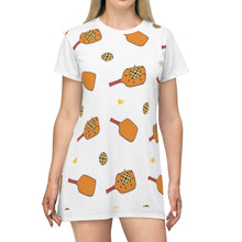 Load image into Gallery viewer, Orange Paddle - All Over Print T-Shirt Dress
