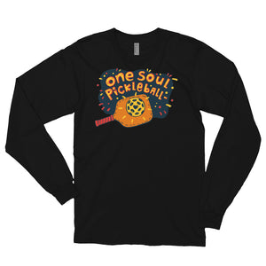 One Soul Pickleball - Love Orange Paddle- Unisex Long Sleeve T-Shirt