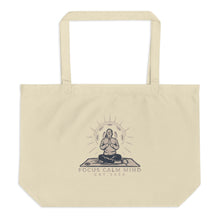 Load image into Gallery viewer, Large Organic Tote Bag - One Soul - Focus Calm Mind
