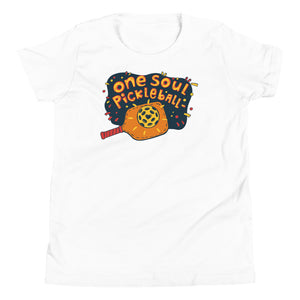 Love Orange Paddle - One Soul Pickle Ball - Youth Short Sleeve T-Shirt