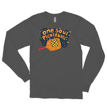 Load image into Gallery viewer, One Soul Pickleball - Love Orange Paddle- Unisex Long Sleeve T-Shirt
