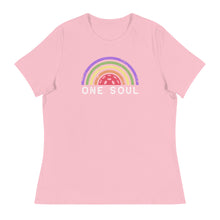 Load image into Gallery viewer, Classic One Soul Pickleball Rainbow - Women&#39;s Relaxed T-Shirt
