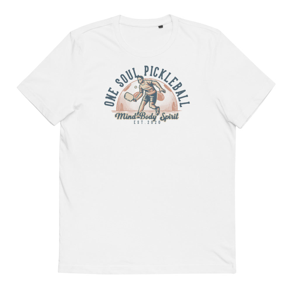 Mind Body Spirit Man - Unisex Organic Cotton T-Shirt - One Soul Pickleball