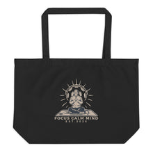 Load image into Gallery viewer, Large Organic Tote Bag - One Soul - Focus Calm Mind
