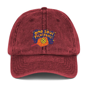 One Soul Pickleball Orange - Vintage Cotton Twill Cap