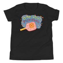 Load image into Gallery viewer, Love Pink Paddle - One Soul Pickle Ball - Youth Short Sleeve T-Shirt
