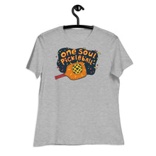 Load image into Gallery viewer, One Soul Pickleball Love Orange Paddle - Women&#39;s Relaxed T-Shirt
