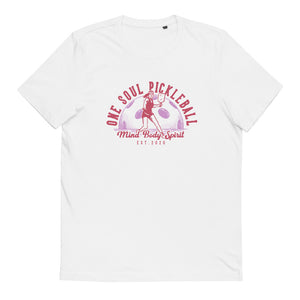 Mind Body Spirit Lady -  Unisex Organic Cotton T-Shirt - One Soul Pickleball