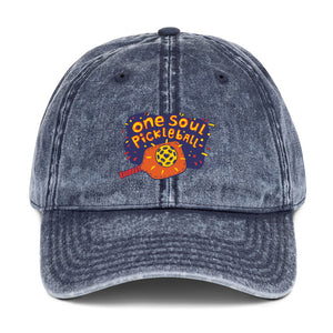 One Soul Pickleball Orange - Vintage Cotton Twill Cap