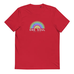 Rainbow, One Soul - Unisex Organic Cotton T-Shirt