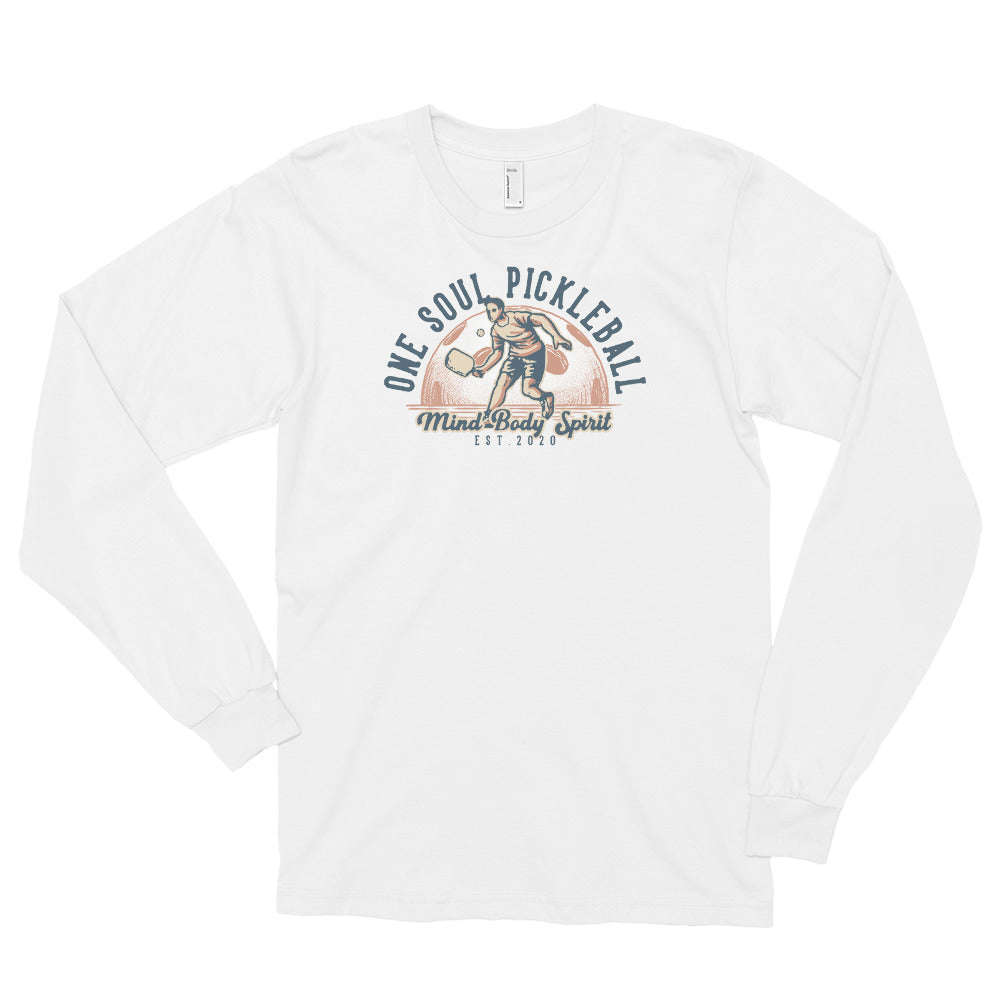 Mind Body Spirit Man - Unisex Long sleeve T-shirt - One Soul Pickleball